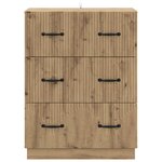 vidaXL Armoire à tiroirs Chêne artisanal 66 x 34 5 x 87 cm