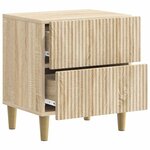 vidaXL Cabinet de chevet 2 pièces Chêne Sonoma 43 x 34 5 x 48 cm