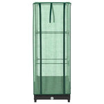 vidaXL Jardinière surélevée avec housse aspect rotin 40x40x123 cm