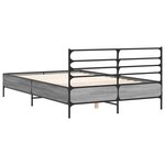vidaXL Cadre de lit sans matelas sonoma gris 120x200 cm
