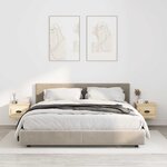 vidaXL Tables de chevet murales 2 Pièces chêne sonoma 41 5x36x28 cm