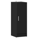 vidaXL Armoire à chaussures Noir 32x35x92 cm Bois d’ingénierie