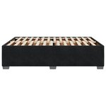 vidaXL Cadre de lit sans matelas noir 140x190 cm velours