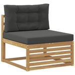 vidaXL Ensemble de canapés d'extérieur 6 pc Blanc et anthracite