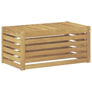 vidaXL Banc de Jardin Bois d'Acacia Massif Blanc 79 x 43 x 37 cm