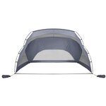 vidaXL Tente de plage gris 274x178x170/148 cm 185T polyester