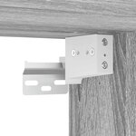 vidaXL Tables de chevet murales 2 Pièces sonoma gris 45x26x28 5 cm