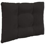 vidaXL Coussin de canapé d'extérieur 2 Pièces Noir Polyester