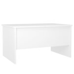 vidaXL Table basse blanc 80x50x42 5 cm bois d'ingénierie
