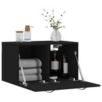 vidaXL Armoire murale Noir 60x36 5x35 cm Bois d'ingénierie