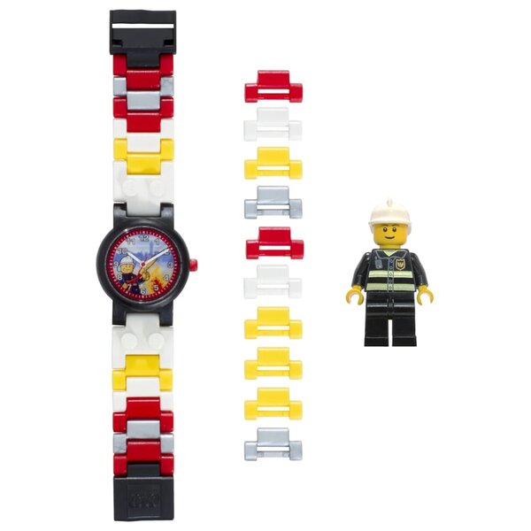 Lego city montre pompier plastique
