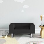 vidaXL Canapé pour enfants noir 50x40x26 5 cm velours