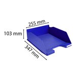 Corbeille À Courrier Combo Maxi Office - Bleu Nuit - X 4 - Exacompta