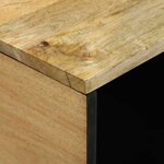 vidaXL Table basse Marron et Noir 80 x 50 x 40 cm