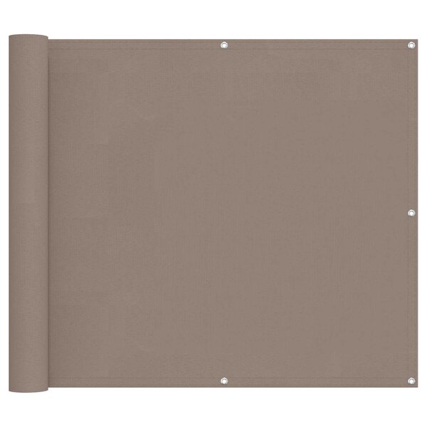 vidaXL Écran de balcon Taupe 100 x 300 cm Tissu Oxford
