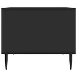 vidaXL Table basse Noir 90 x 50 x 40 cm Bois d'ingénierie
