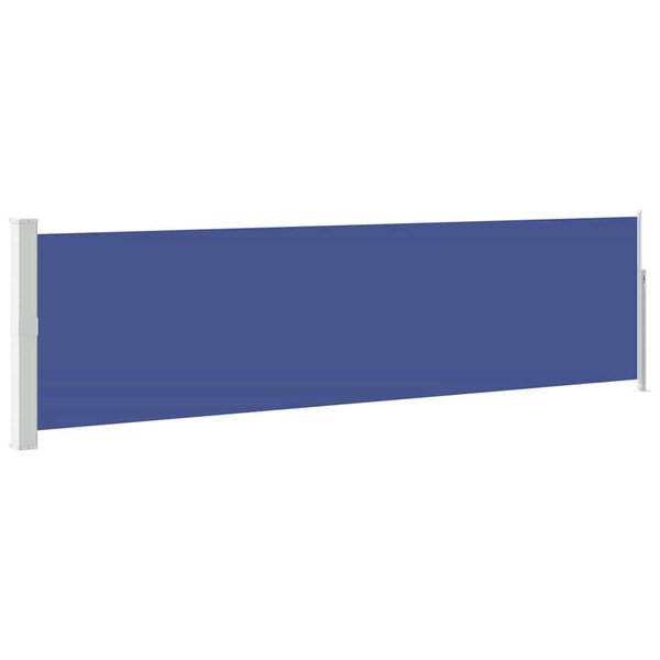 vidaXL Auvent latéral rétractable de patio 140x500 cm Bleu