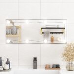 vidaXL Miroir mural avec lumières LED 30x80 cm verre rectangulaire