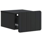 vidaXL Cabinet de chevet mural 2 pc Noir 33 x 34 5 x 24 cm