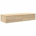 vidaXL Étagère murale avec tiroirs chêne sonoma bois d'ingénierie