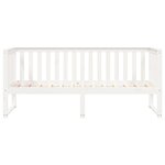 vidaXL Lit de jour sans matelas blanc 90x200 cm bois de pin massif