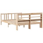 vidaXL Cadre de lit et tête de lit sans matelas 135x190 cm