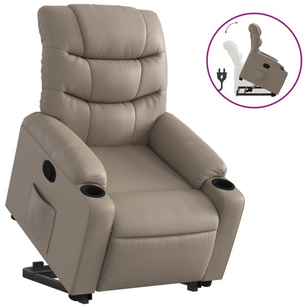 vidaXL Fauteuil inclinable Cappuccino Similicuir