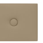 vidaXL Tête de lit murale 12 pc Cappuccino Simili cuir