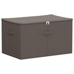 vidaXL Boîte de rangement Tissu intissé 55 x 35 x 32 cm 61 6 L Gris