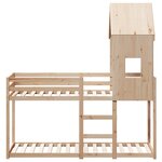 vidaXL Lit superposé sans matelas 80x200 cm bois de pin massif