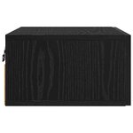 vidaXL Cabinet de chevet Chêne noir 35 x 35 x 20 cm Bois d'ingénierie