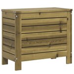 vidaXL Salon de jardin 10 Pièces bois de pin imprégné