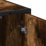 vidaXL Armoire de lavabo de salle de bain chêne fumé 65x33x60 cm