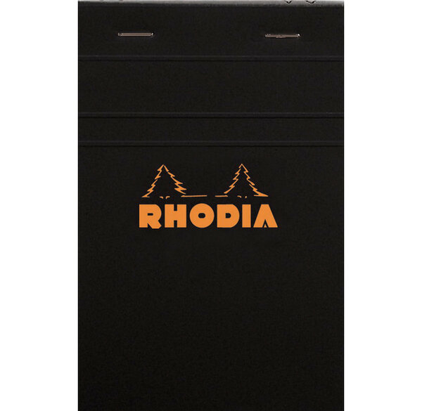 Bloc BLACK N°14 11x17cm 80F agrafées 80g Q.5x5 RHODIA
