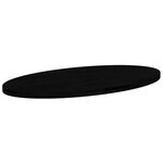 vidaXL Dessus de table marron foncé 120x60x4cm bois chêne massif ovale