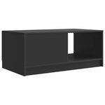 vidaXL Table basse Noir 90 x 50 x 37 cm Bois d'ingénierie