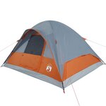 vidaXL Tente familiale à dôme 6 personnes orange imperméable