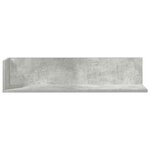 vidaXL Étagères murales 2Pièces gris béton 75x16 5x16 5cm bois ingénierie