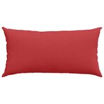 vidaXL Coussins de canapé 2 Pièces Rouge 80 x 40 cm tissu