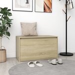 vidaXL Banc d'entrée 80x40x45 cm Chêne sonoma Bois d'ingénierie
