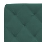 vidaXL Lit avec matelas vert foncé 100x200 cm velours