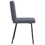 vidaXL Chaises à manger lot de 6 gris foncé velours