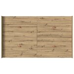 vidaXL Cadre de lit avec rangement chêne artisanal 120 x 190 cm