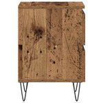vidaXL Cabinet de chevet Bois ancien 40 x 35 x 50 cm Bois d'ingénierie
