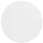 vidaXL Plateau de table Blanc brillant 50 x 50 x 1 5 cm