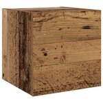 vidaXL Meubles TV muraux 6 Pièces vieux bois bois d'ingénierie