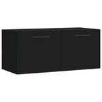vidaXL Armoire murale noir 80x36 5x35 cm bois d'ingénierie