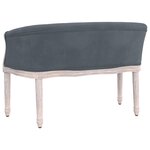 Banc banquette 98 x 56 x 69 cm velours gris foncé 02_0010538