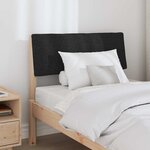 vidaXL Tête de lit capitonnée Noir 75 cm Pin massif