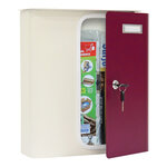 Rottner splashy boîte aux lettres blanche rouge baie